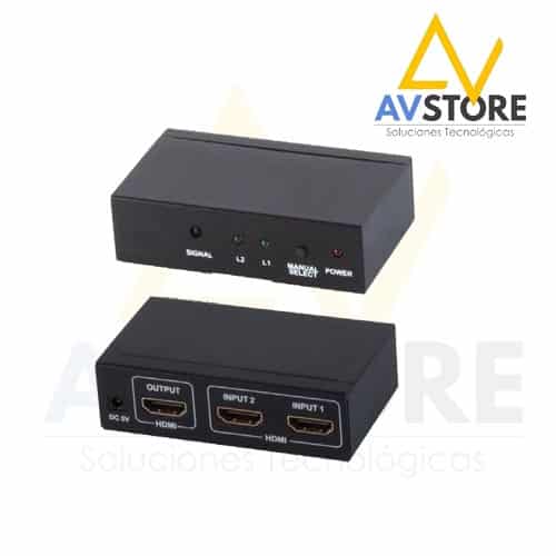 SWITCH HDMI PASIVO 2X1 MINI 2.0 4K